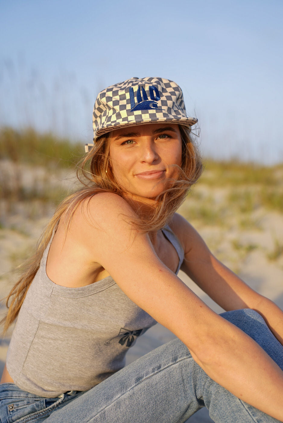 Isle of Palms checkered hat