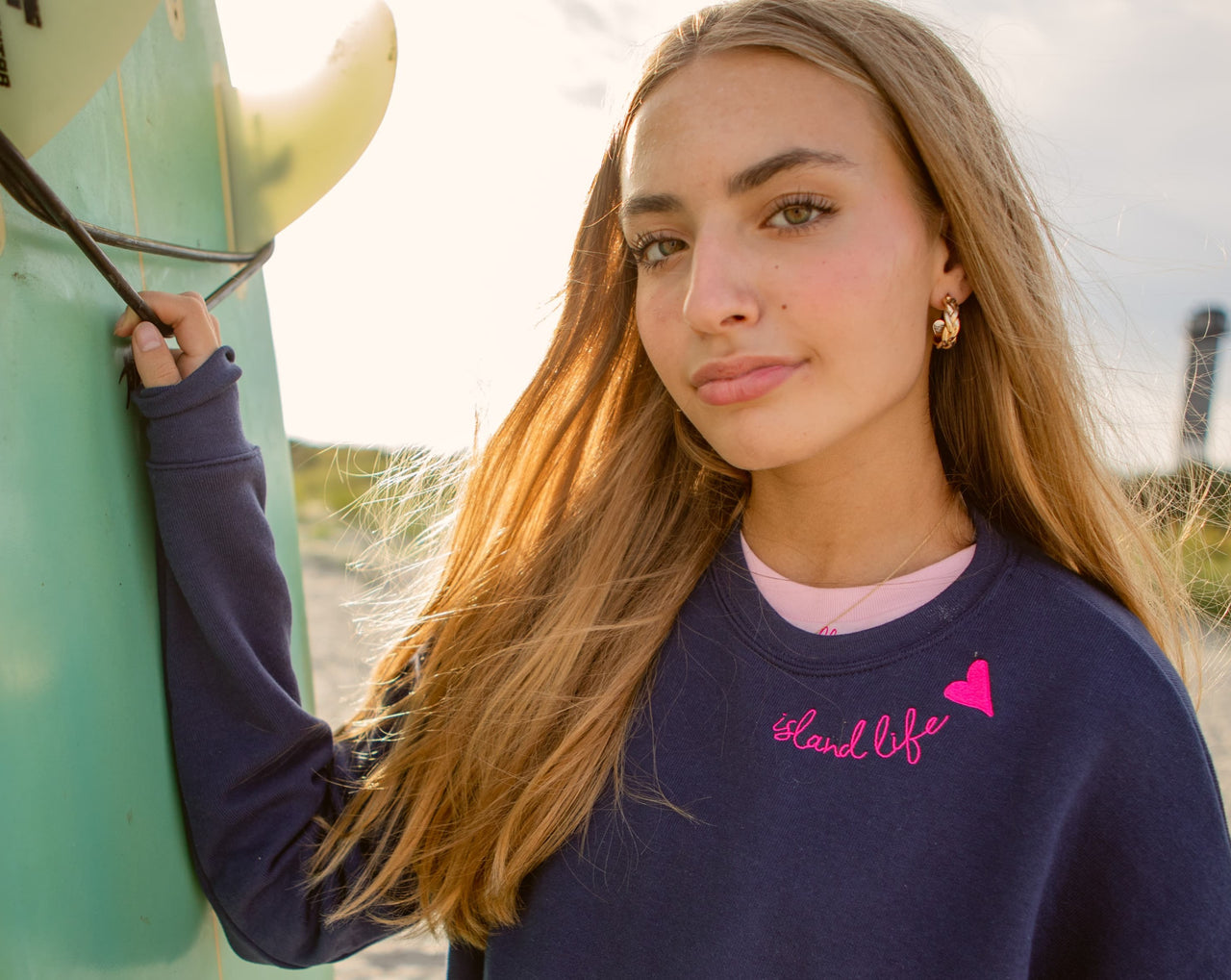 Women’s Cropped Island Life Sweatshirt